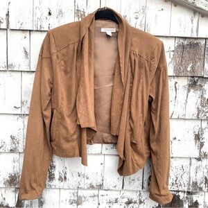 Boston Proper Faux Suede Lined Jacket